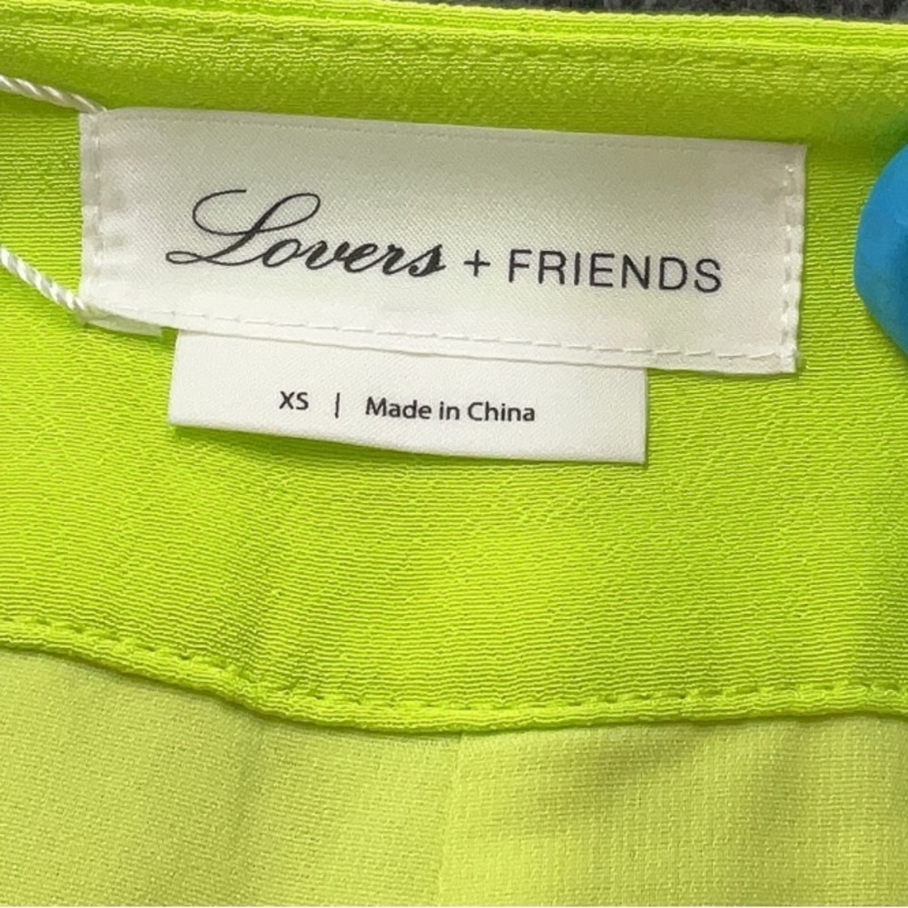 Lovers + Friends Pants |Alan Pant Neon Lime Green Women’s XS - Picture 4 of 6